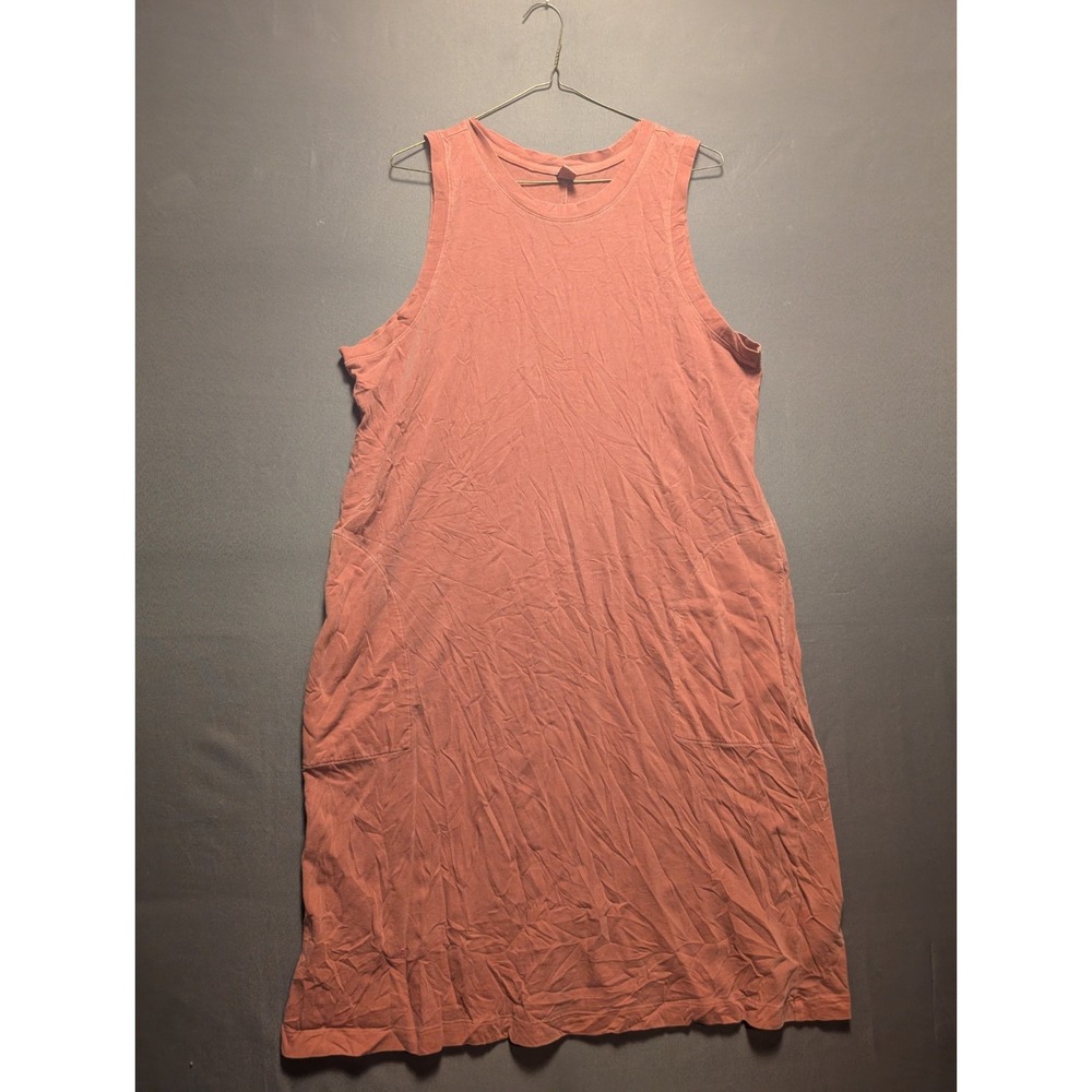 Old Navy Jersey Dress Womens XL Tall Coral Pink Round Neck Sleeveless Outdoor